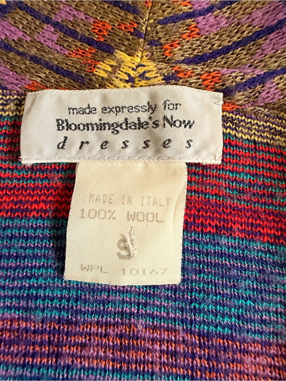 Vintage Bloomingdale's 100% Wool Shawl-Collar Crop Cardigan - Picture 5 of 8